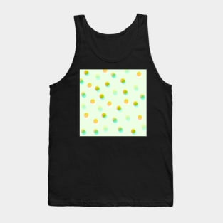 Celofane Of Green Pastel Dots Tank Top